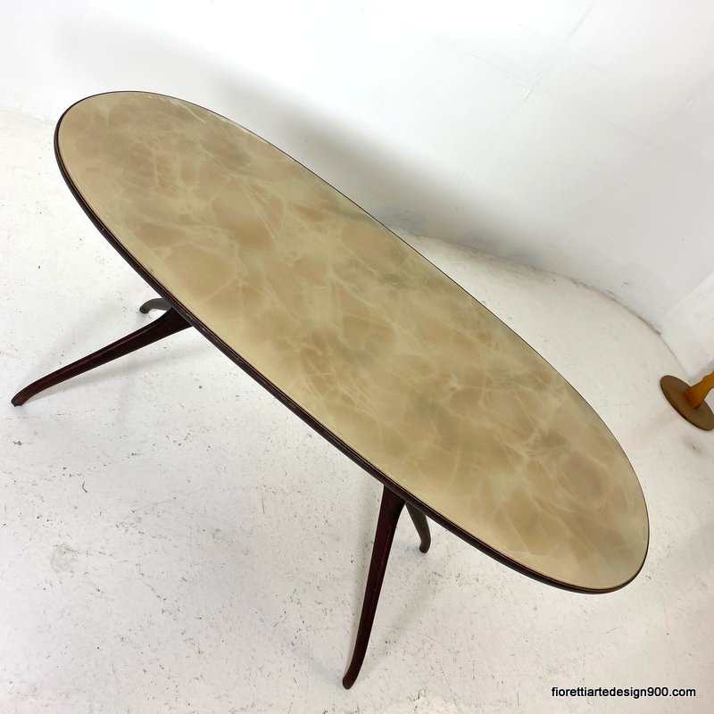 Tavolo ovale vetro colorato Dining Table '60